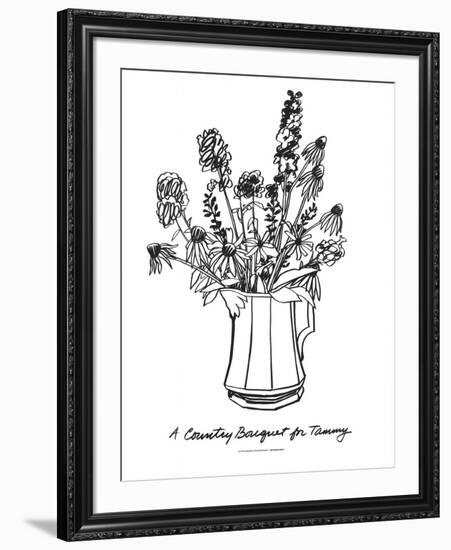 A Country Bouquet for Tammy-Tom Wesselmann-Framed Serigraph