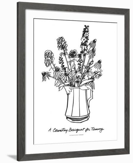 A Country Bouquet for Tammy-Tom Wesselmann-Framed Serigraph
