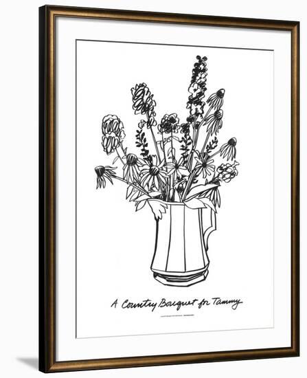 A Country Bouquet for Tammy-Tom Wesselmann-Framed Serigraph