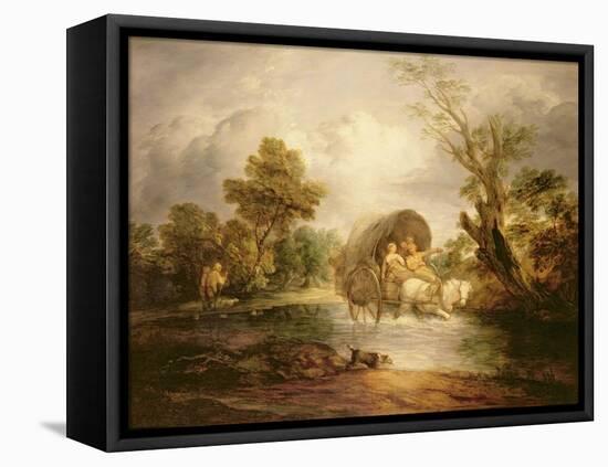A Country Cart Crossing a Ford, C.1786-Thomas Gainsborough-Framed Premier Image Canvas