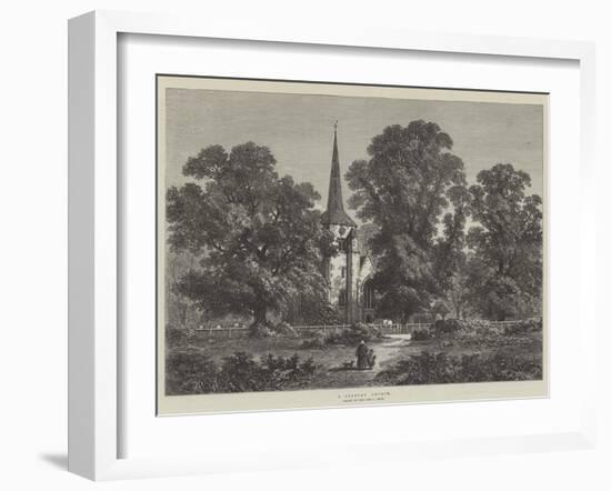 A Country Church-Samuel Read-Framed Giclee Print