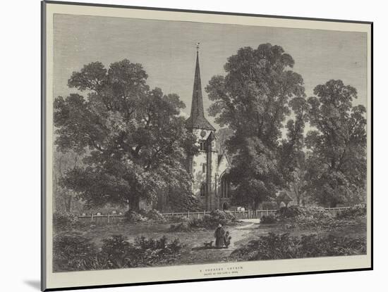 A Country Church-Samuel Read-Mounted Giclee Print