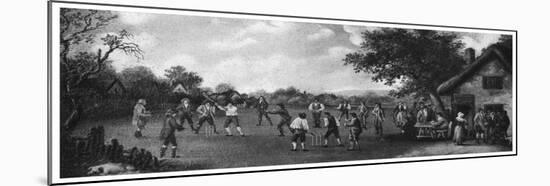 A Country Cricket Match, 19th Century-Henry Dixon-Mounted Giclee Print