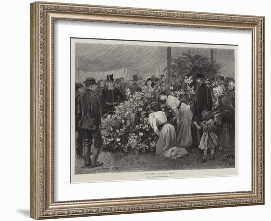 A Country Flower Show-Arthur Hopkins-Framed Giclee Print