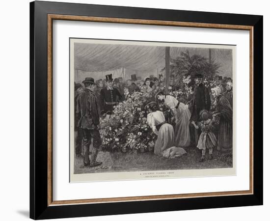 A Country Flower Show-Arthur Hopkins-Framed Giclee Print