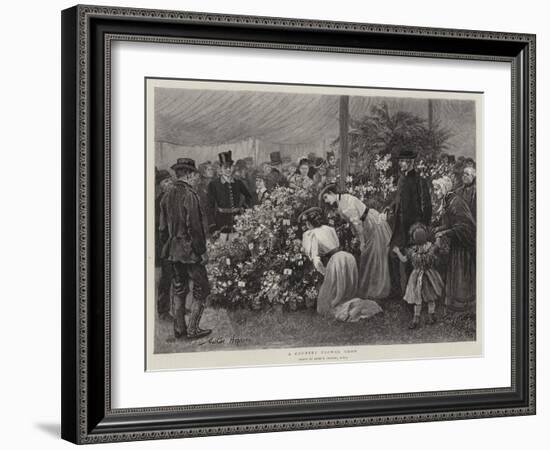 A Country Flower Show-Arthur Hopkins-Framed Giclee Print