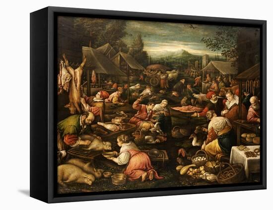 A Country Market-Jacopo Bassano-Framed Premier Image Canvas