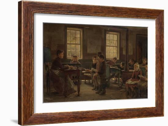 A Country School, 1890-Edward Lamson Henry-Framed Giclee Print