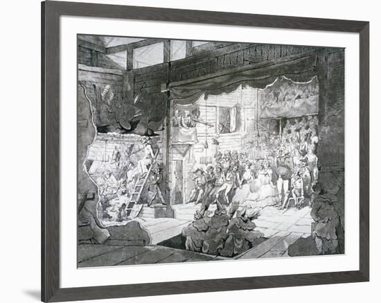 A Country Theatre, 1790-T Wright-Framed Giclee Print