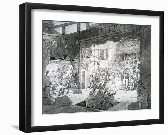 A Country Theatre, 1790-T Wright-Framed Giclee Print