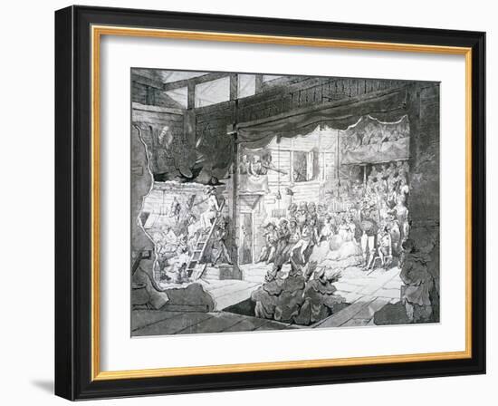 A Country Theatre, 1790-T Wright-Framed Giclee Print