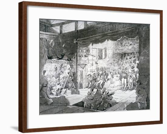 A Country Theatre, 1790-T Wright-Framed Giclee Print