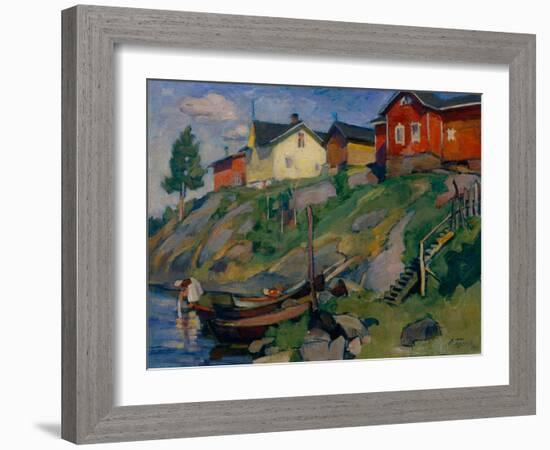 A Country Village in Finland, 1915-Osip Emmanuilovich Braz-Framed Giclee Print