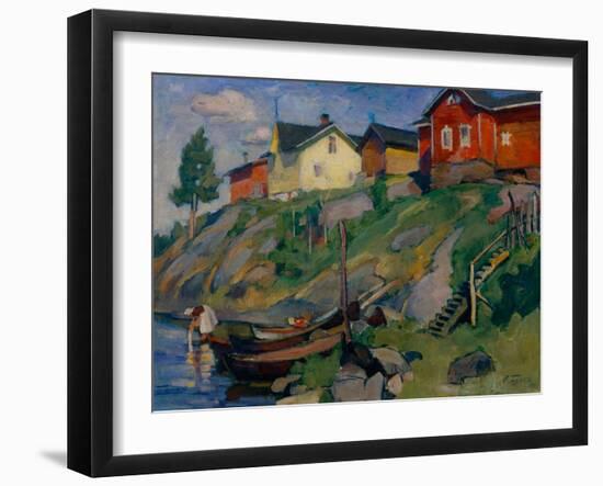 A Country Village in Finland, 1915-Osip Emmanuilovich Braz-Framed Giclee Print