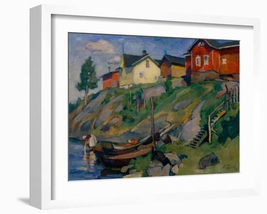 A Country Village in Finland, 1915-Osip Emmanuilovich Braz-Framed Giclee Print