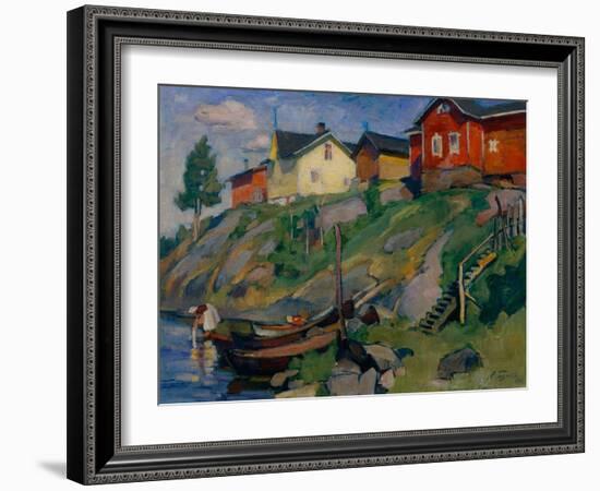 A Country Village in Finland, 1915-Osip Emmanuilovich Braz-Framed Giclee Print