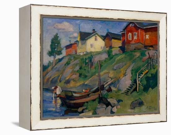 A Country Village in Finland, 1915-Osip Emmanuilovich Braz-Framed Premier Image Canvas