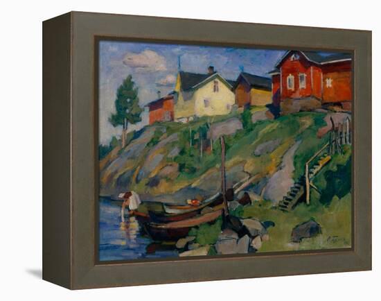 A Country Village in Finland, 1915-Osip Emmanuilovich Braz-Framed Premier Image Canvas