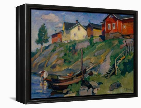 A Country Village in Finland, 1915-Osip Emmanuilovich Braz-Framed Premier Image Canvas