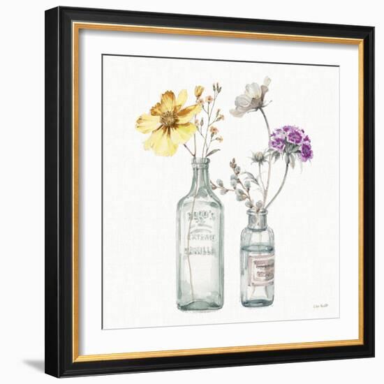 A Country Weekend X v2 Yellow Purple-Lisa Audit-Framed Art Print