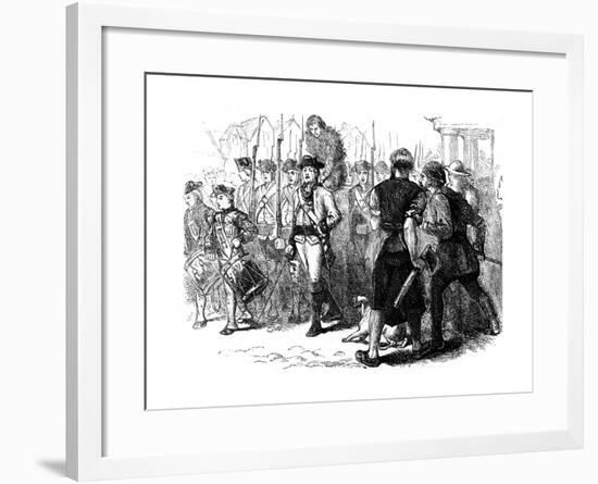 A Countryman Tarred and Feathered, America, C1770S-null-Framed Giclee Print