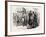 A Countryman Tarred and Feathered, USA, 1870s-null-Framed Giclee Print