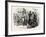 A Countryman Tarred and Feathered, USA, 1870s-null-Framed Giclee Print