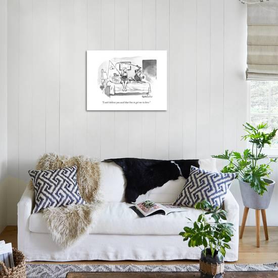 A Couple In The Bedroom Role Play Casting Fishing Lines New Yorker Cartoon Premium Giclee Print By Liam Walsh Art Com