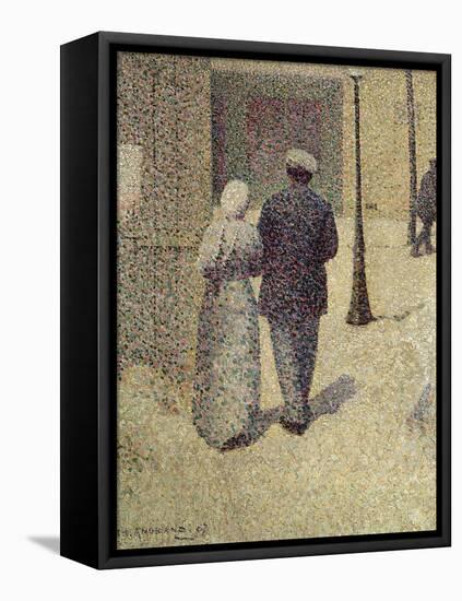 A Couple in the Street, 1887-Charles Angrand-Framed Premier Image Canvas