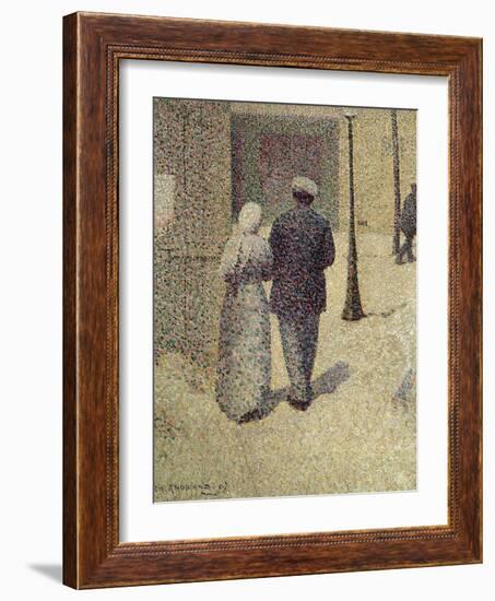 A Couple in the Street, 1887-Charles Angrand-Framed Giclee Print