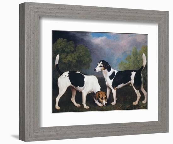 A Couple of Foxhounds-George Stubbs-Framed Giclee Print