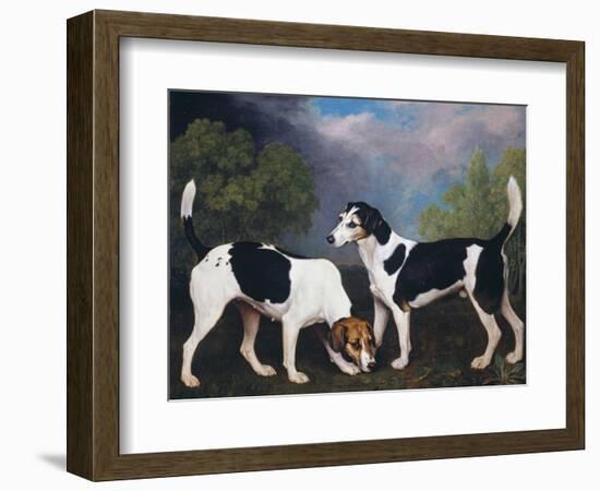 A Couple of Foxhounds-George Stubbs-Framed Giclee Print