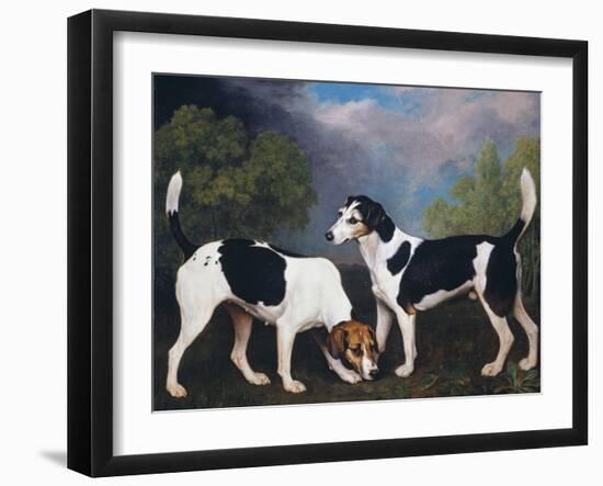 A Couple of Foxhounds-George Stubbs-Framed Giclee Print