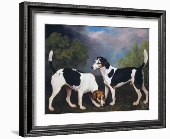 A Couple of Foxhounds-George Stubbs-Framed Giclee Print