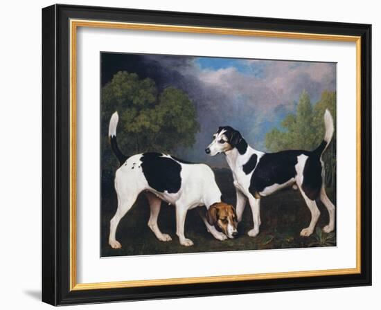 A Couple of Foxhounds-George Stubbs-Framed Giclee Print