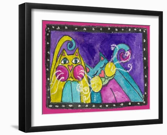 A Couple of Funky Cats-Wyanne-Framed Giclee Print