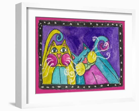 A Couple of Funky Cats-Wyanne-Framed Giclee Print