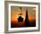 A Couple Sit in a Gondola in Freiburg, Southwestern Germany-null-Framed Photographic Print