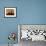 A Couple Sit in a Gondola in Freiburg, Southwestern Germany-null-Framed Photographic Print displayed on a wall