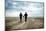 A Couple Together on a Winters Day on a Beach-Clive Nolan-Mounted Photographic Print