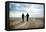 A Couple Together on a Winters Day on a Beach-Clive Nolan-Framed Premier Image Canvas