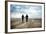 A Couple Together on a Winters Day on a Beach-Clive Nolan-Framed Photographic Print