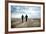 A Couple Together on a Winters Day on a Beach-Clive Nolan-Framed Photographic Print