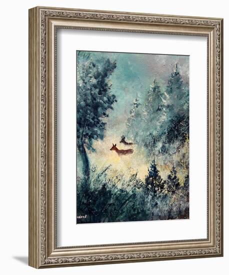 A couple-Pol Ledent-Framed Art Print