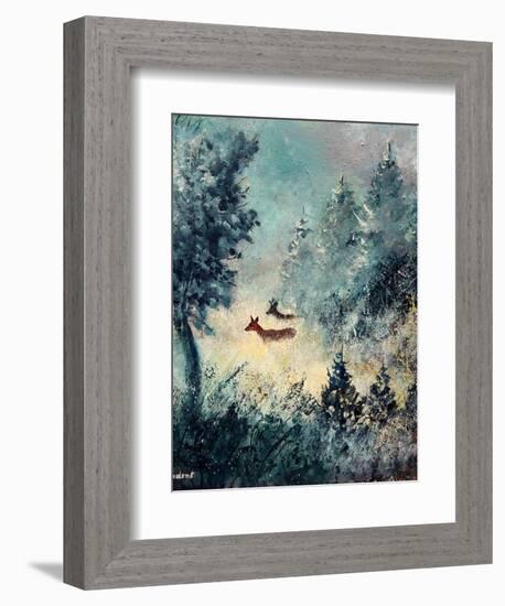 A couple-Pol Ledent-Framed Art Print