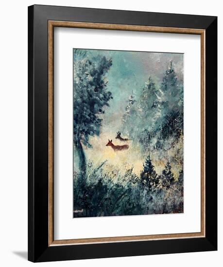 A couple-Pol Ledent-Framed Art Print