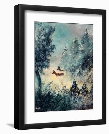 A couple-Pol Ledent-Framed Art Print