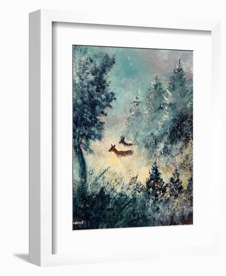 A couple-Pol Ledent-Framed Art Print