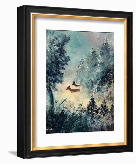 A couple-Pol Ledent-Framed Art Print