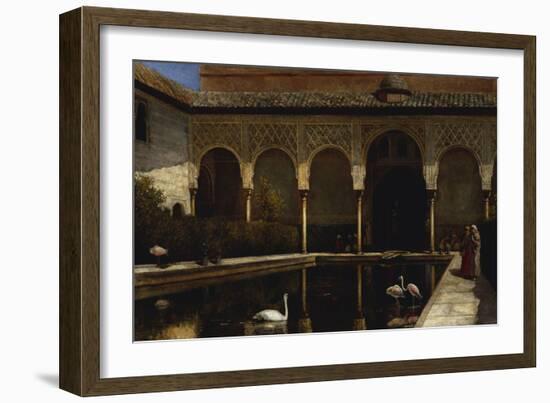 A Court in the Alhambra in the Time of the Moors-Edwin Lord Weeks-Framed Giclee Print